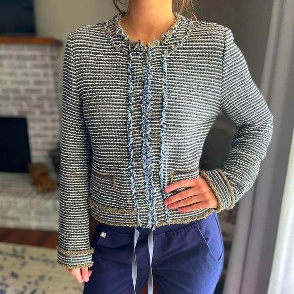 Zara Jackets & Coats Zara Basic Tweed Jacket Poshmark